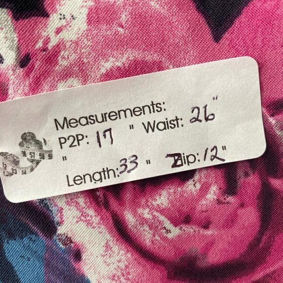 Trixxi V Neck Fit & Flare Floral Pleated Skirt Dress - Picture 14 of 15